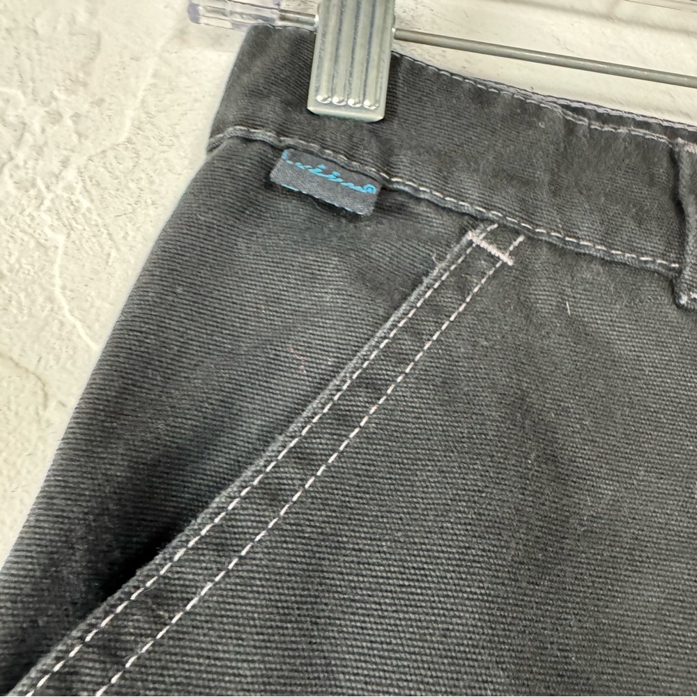 VTG Y2K Alf Kuhl Denim Jeans Pants Solid Black Wash Wide Leg Baggy Skater Cotton - Picture 6 of 12